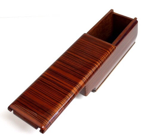 Ablagebox echtes zebrano - echtes, holz